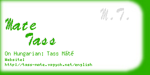 mate tass business card